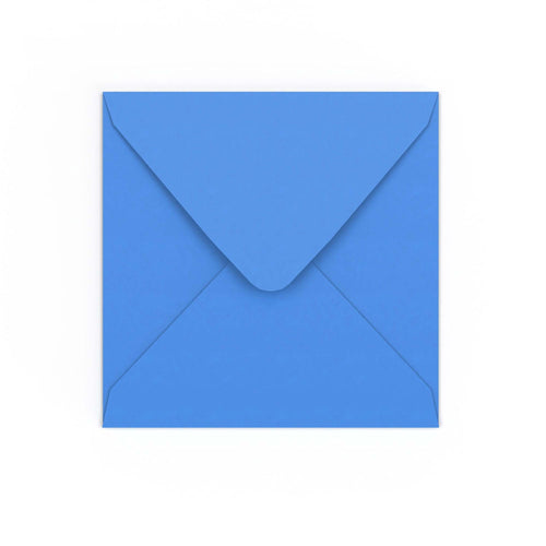 Bright Blue Gummed V-Flap 120gsm Envelope (155 x 155mm)