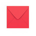 Bright Red Gummed V-Flap 120gsm Envelope (155 x 155mm)
