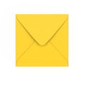 Mid Yellow Gummed V-Flap 120gsm Envelope (155 x 155mm)