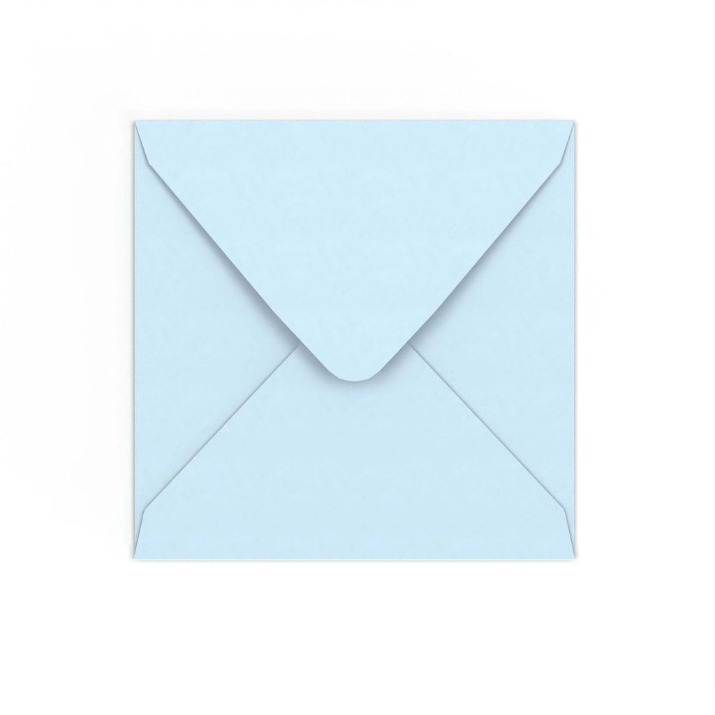 Pale Blue Gummed V-Flap 120gsm Envelope (155 x 155mm)