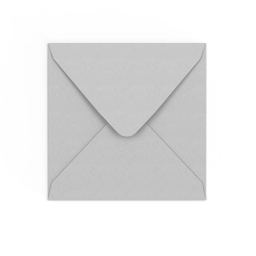 Pale Grey Gummed V-Flap 120gsm Envelope (155 x 155mm)