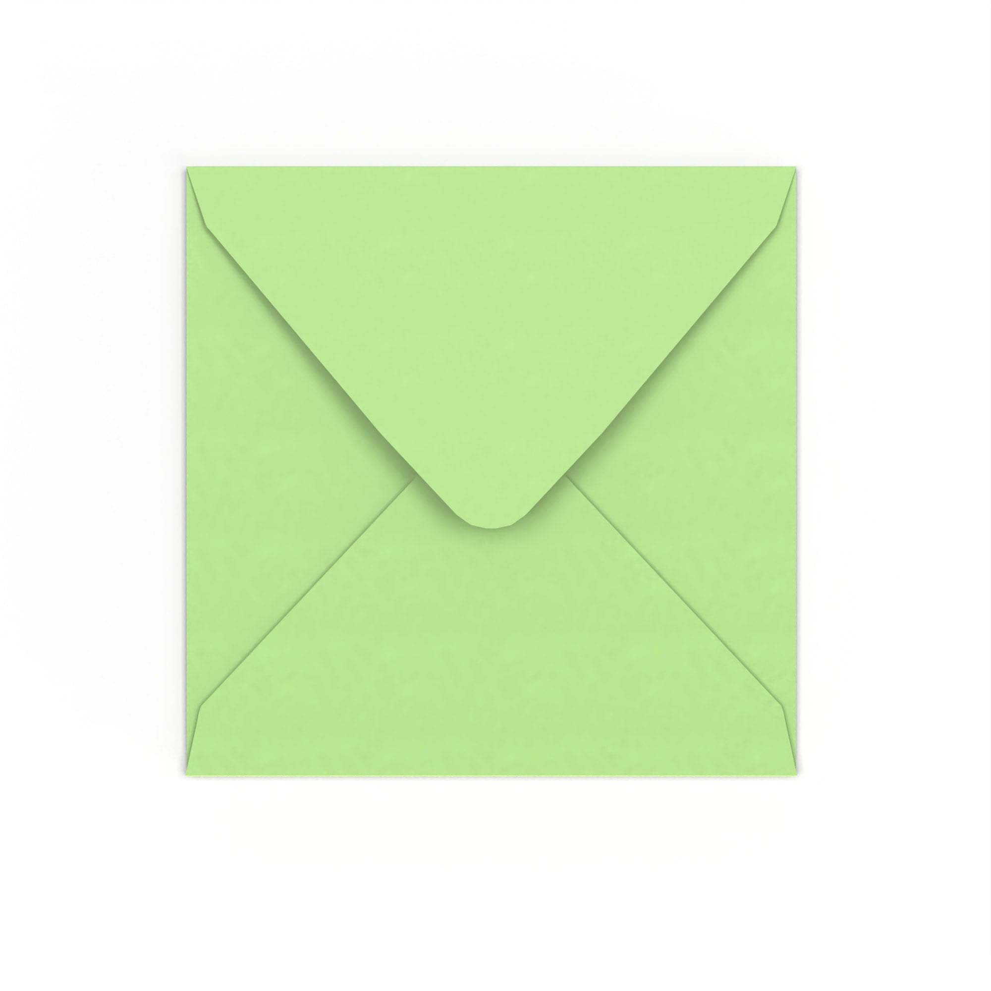 Pale Green Gummed V-Flap 120gsm Envelope (155 x 155mm)