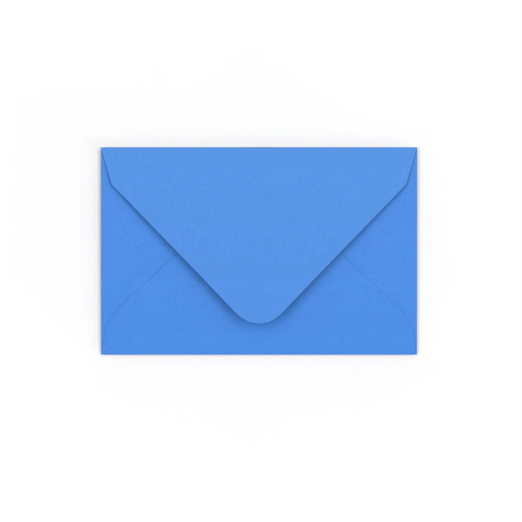 Bright Blue Gummed V-Flap 120gsm Envelope (65 x 94mm)
