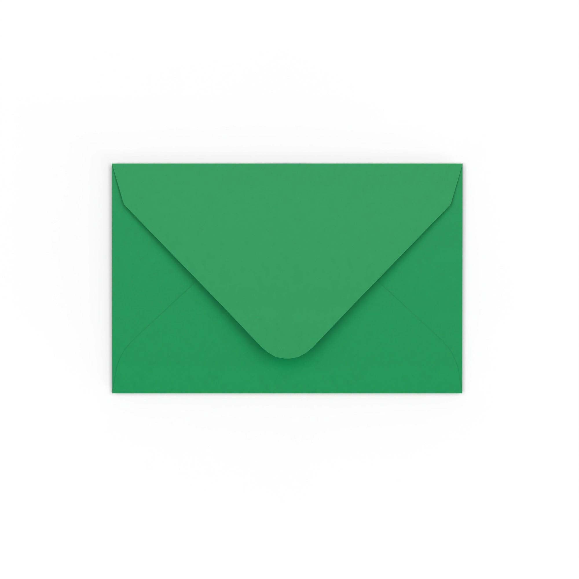 Dark Green Gummed V-Flap 120gsm Envelope (65 x 94mm)