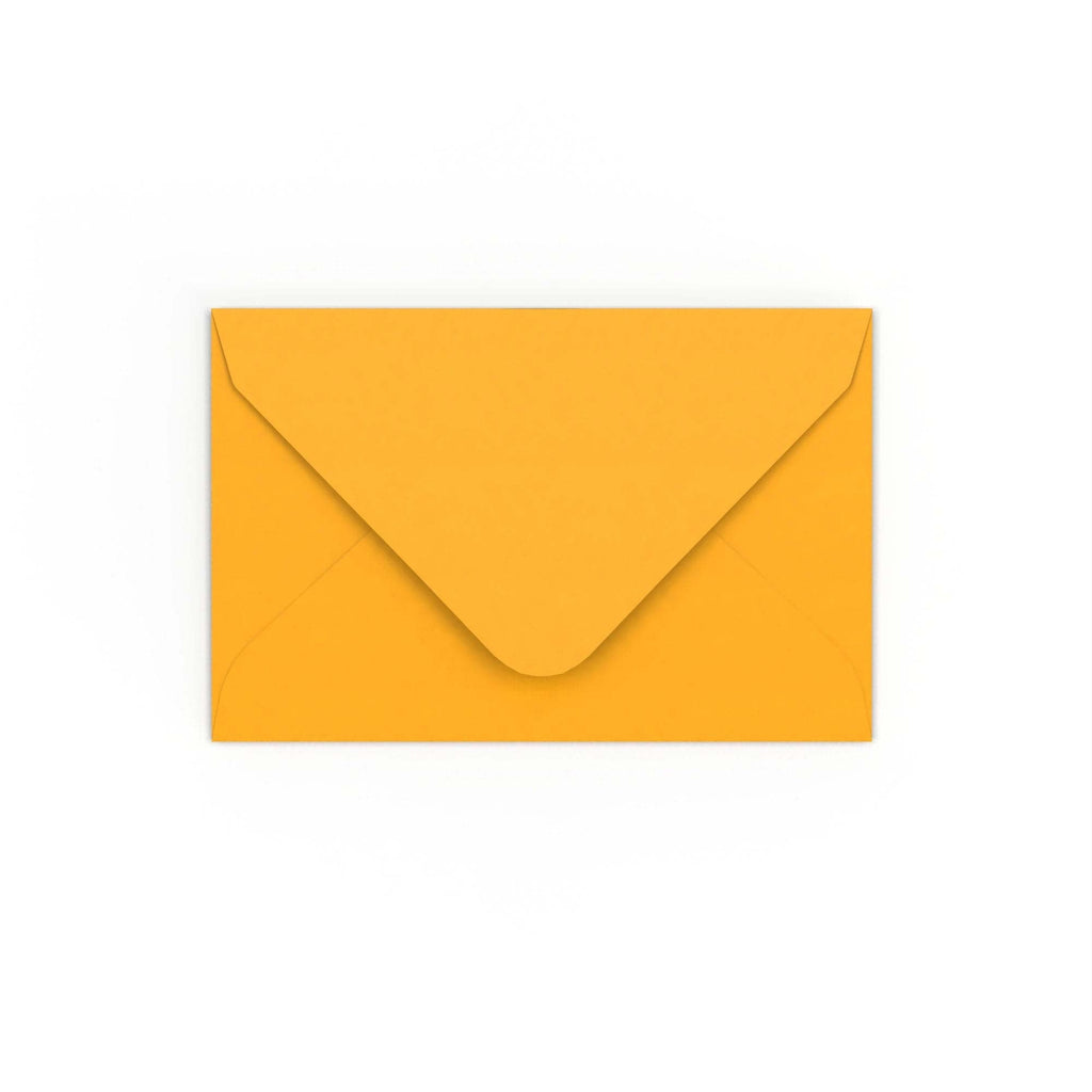 Dark Yellow Gummed V-Flap 120gsm Envelope (65 x 94mm)