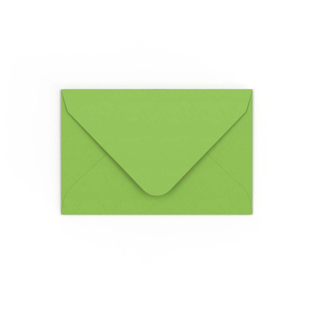 Mid Green Gummed V-Flap 120gsm Envelope (65 x 94mm)