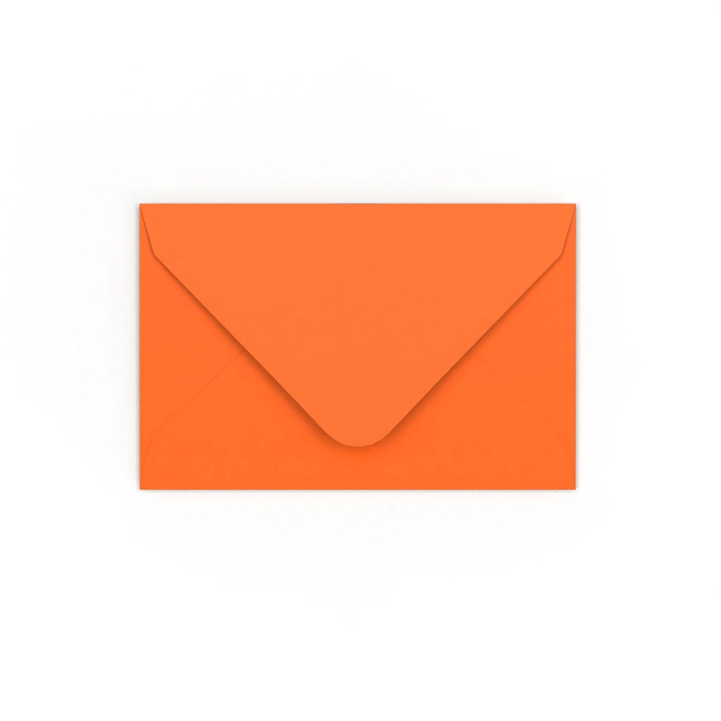 Orange Gummed V-Flap 120gsm Envelope (65 x 94mm)