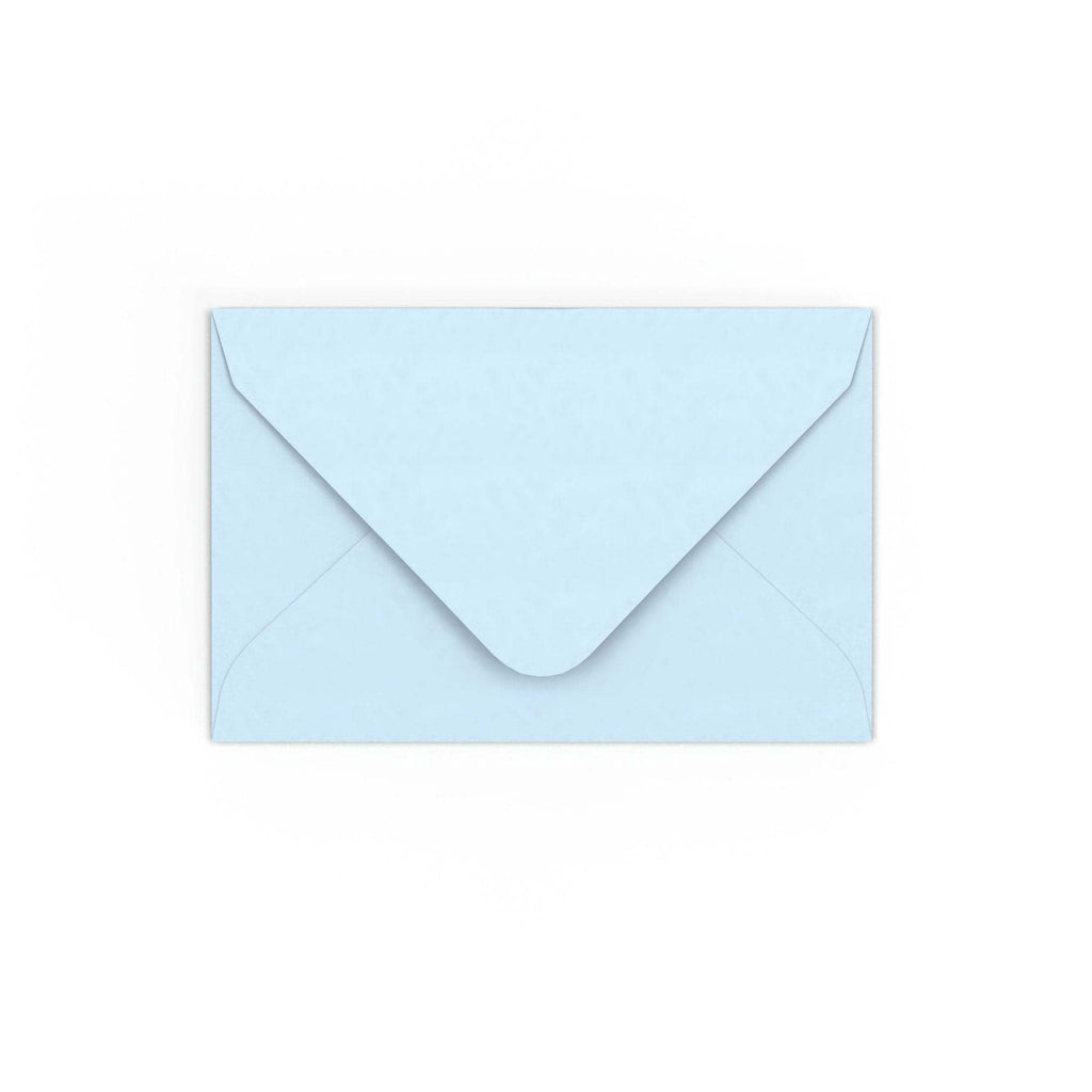 Pale Blue Gummed V-Flap 120gsm Envelope (65 x 94mm)