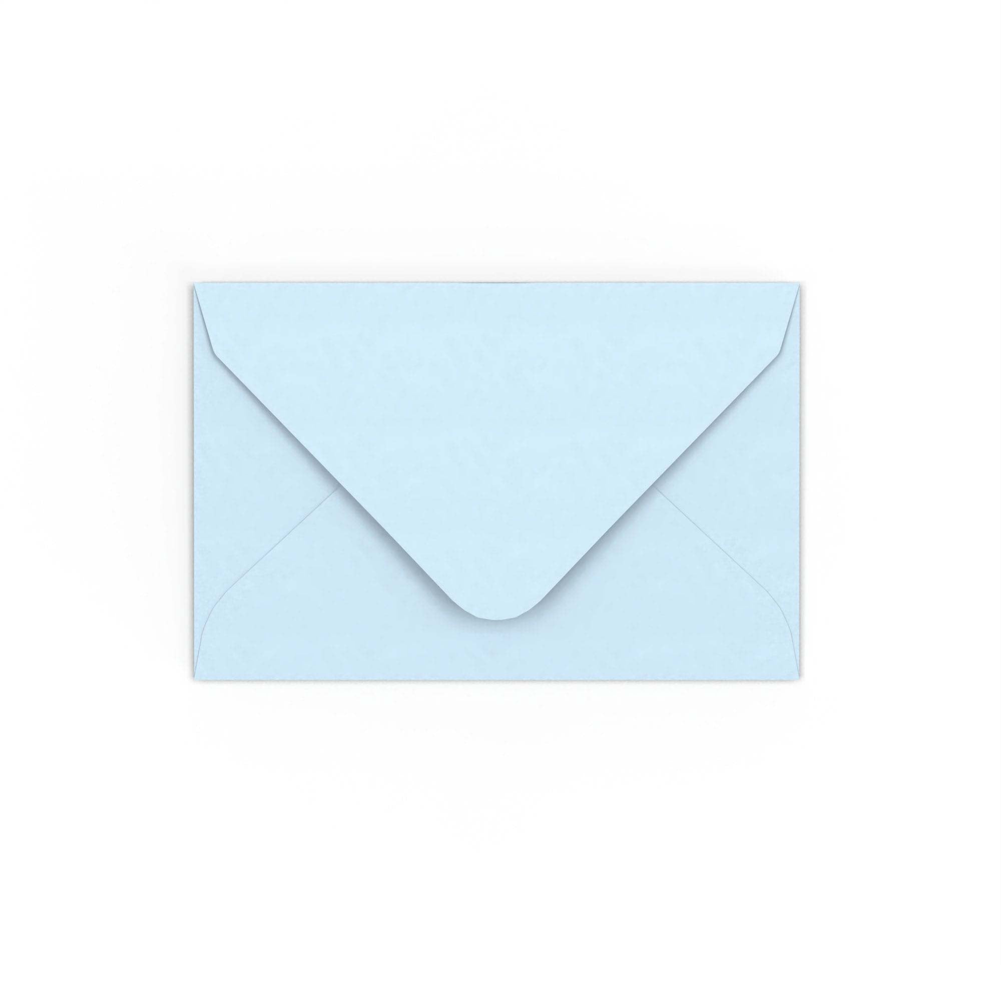Pale Blue Gummed V-Flap 120gsm Envelope (65 x 94mm)