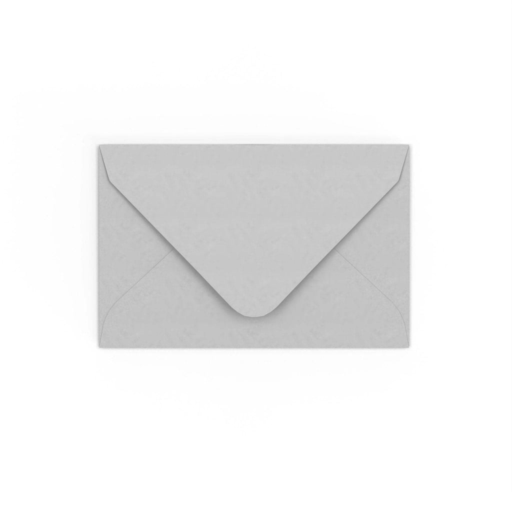 Pale Grey Gummed V-Flap 120gsm Envelope (65 x 94mm)