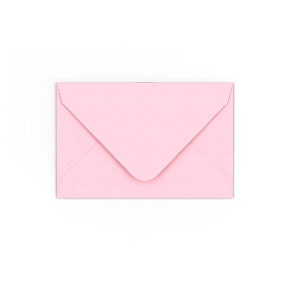 Pale Pink Gummed V-Flap 120gsm Envelope (65 x 94mm)