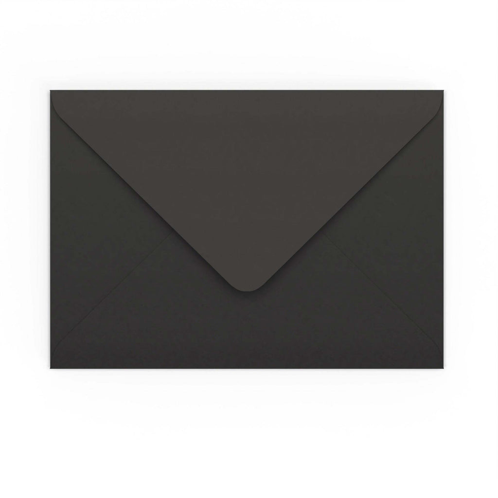 C5 Black 120gsm Gummed V-Flap Envelope (162 x 229mm)