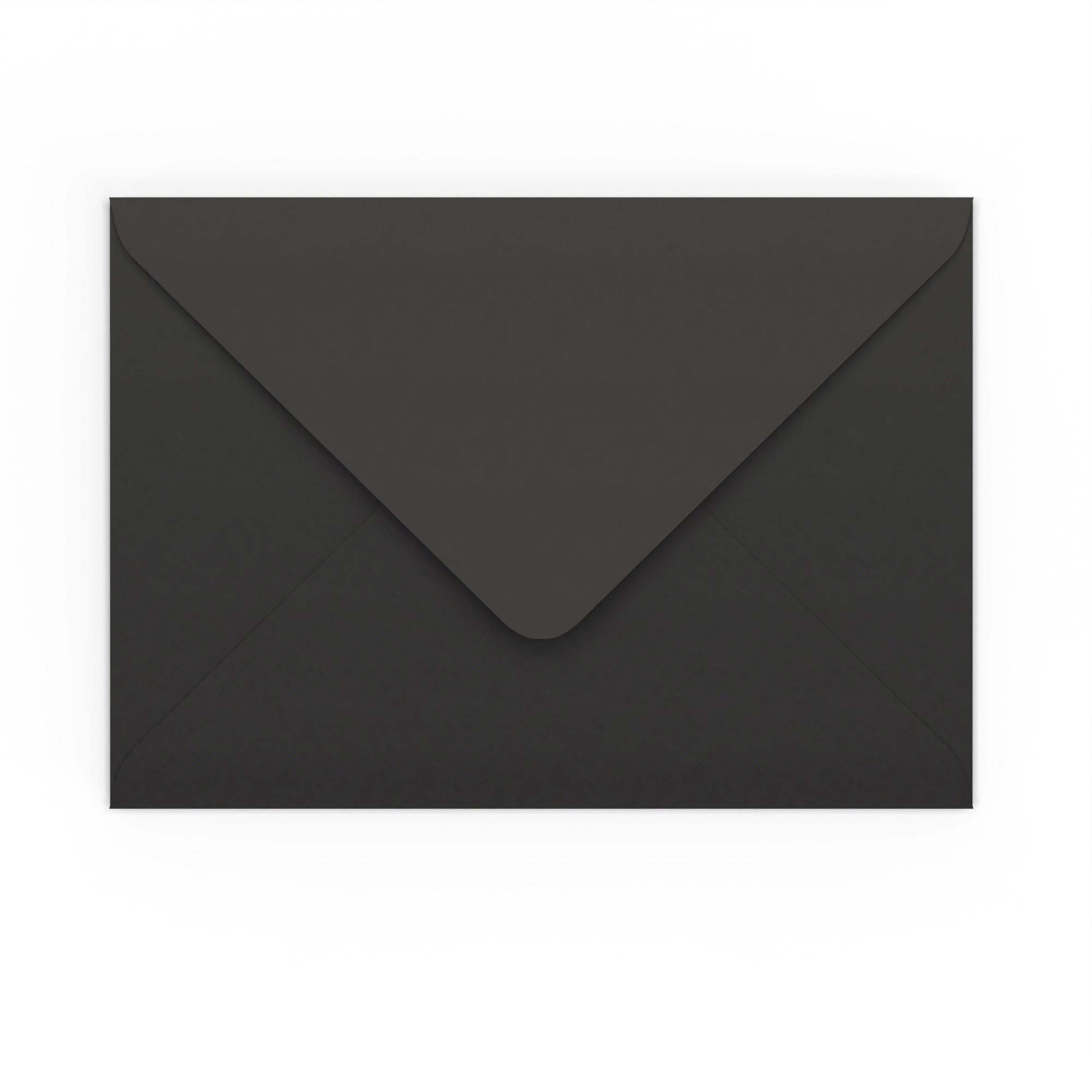 C5 Black 120gsm Gummed V-Flap Envelope (162 x 229mm)
