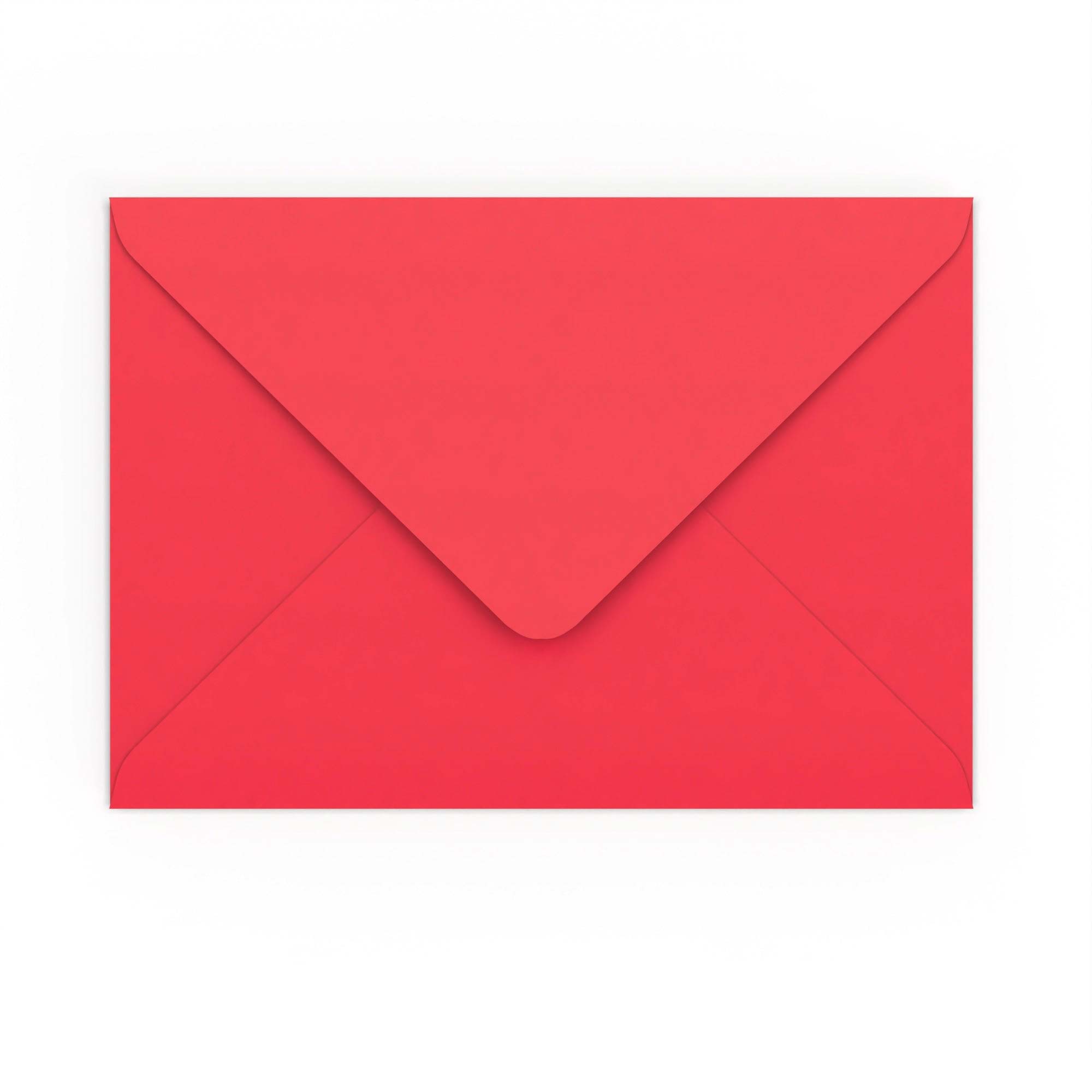 C5 Bright Red 120gsm Gummed V-Flap Envelope (162 x 229mm)