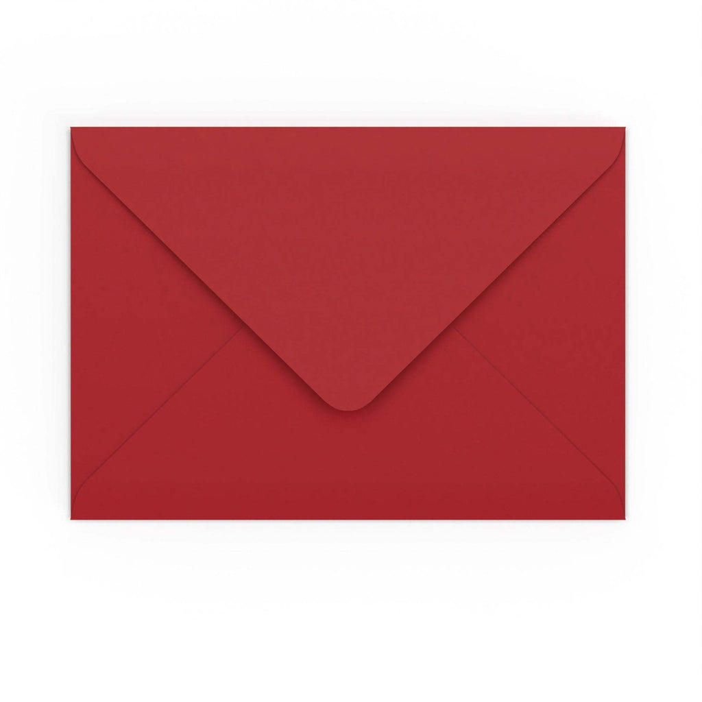 C5 Dark Red 120gsm Gummed V-Flap Envelope (162 x 229mm)