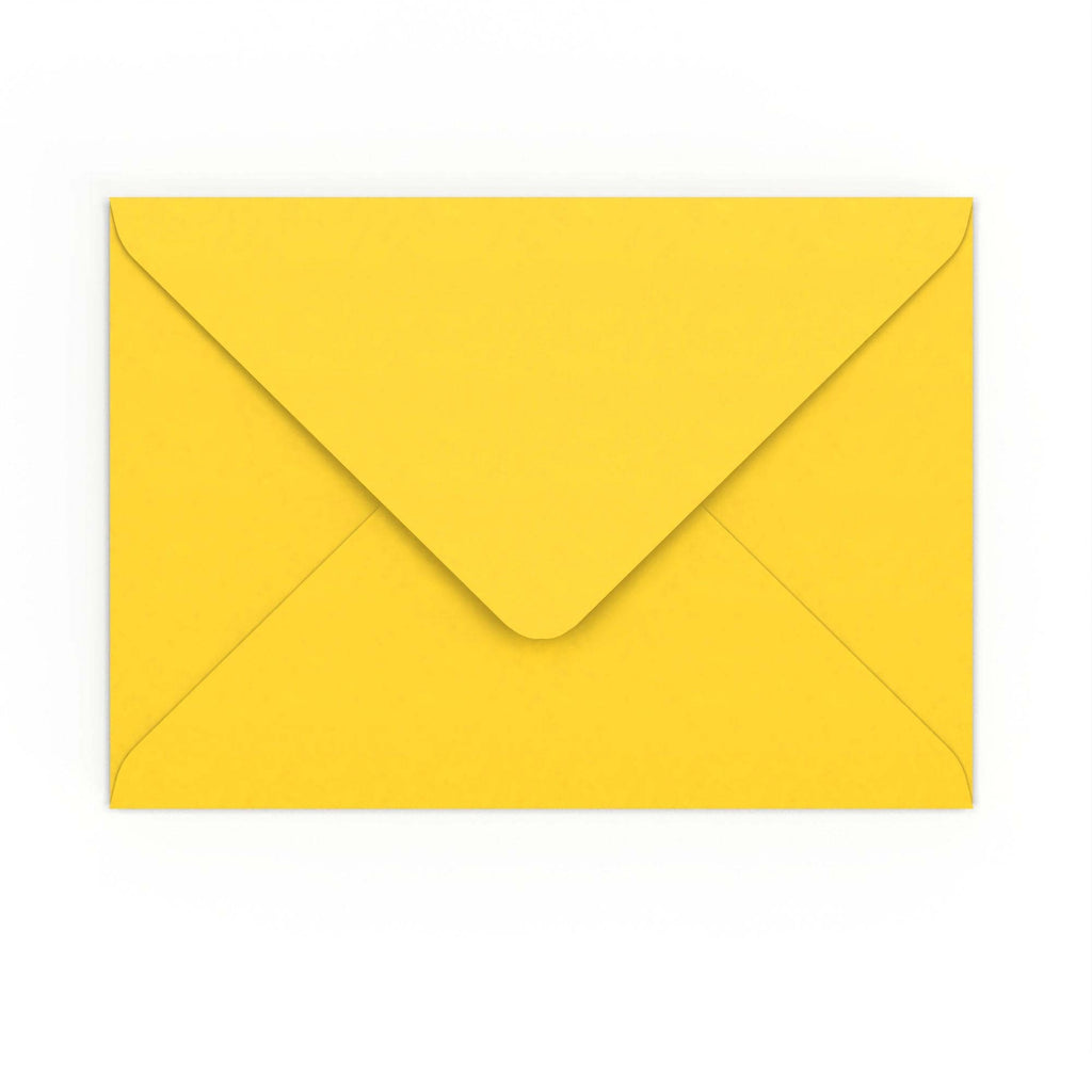 C5 Mid Yellow 120gsm Gummed V-Flap Envelope (162 x 229mm)