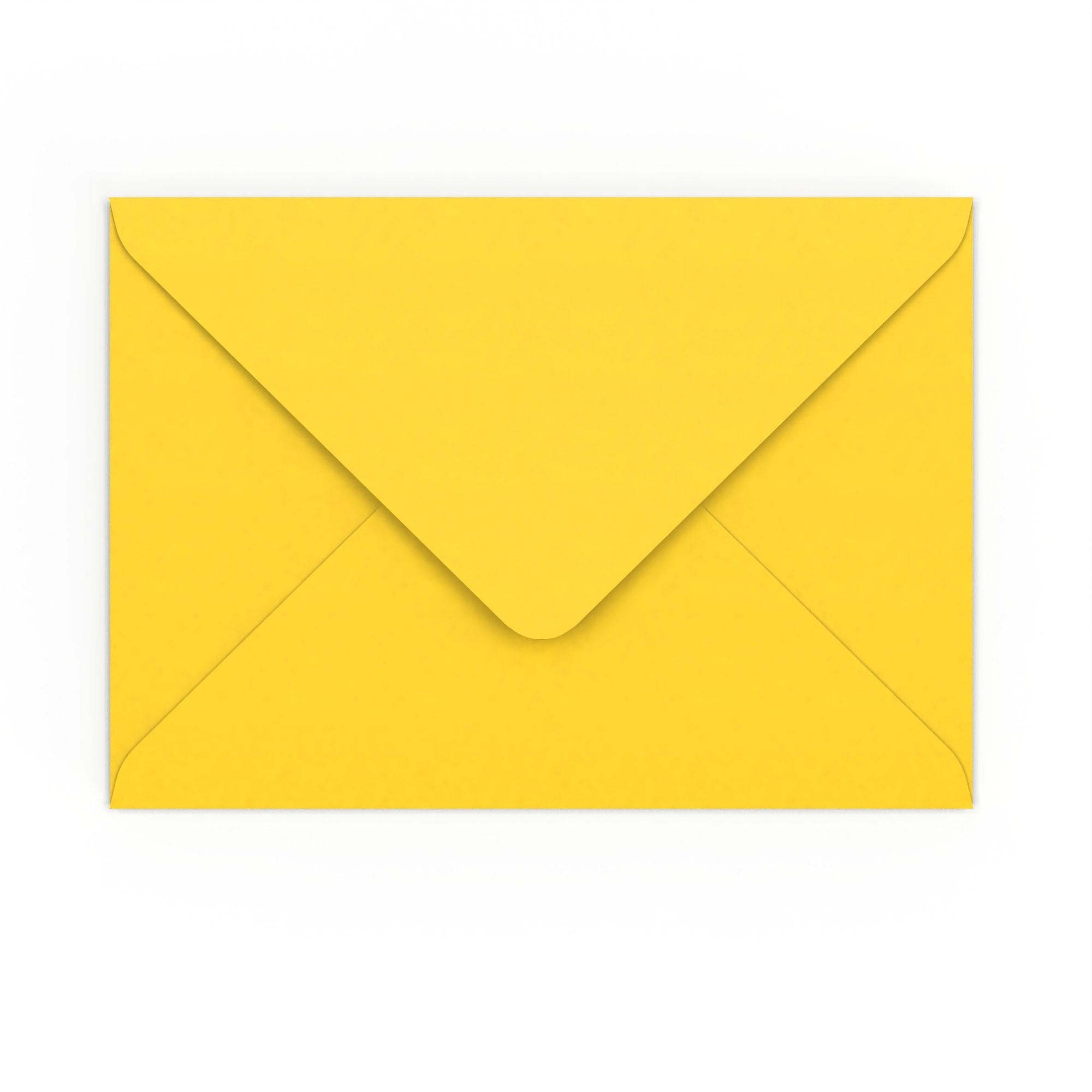 C5 Mid Yellow 120gsm Gummed V-Flap Envelope (162 x 229mm)