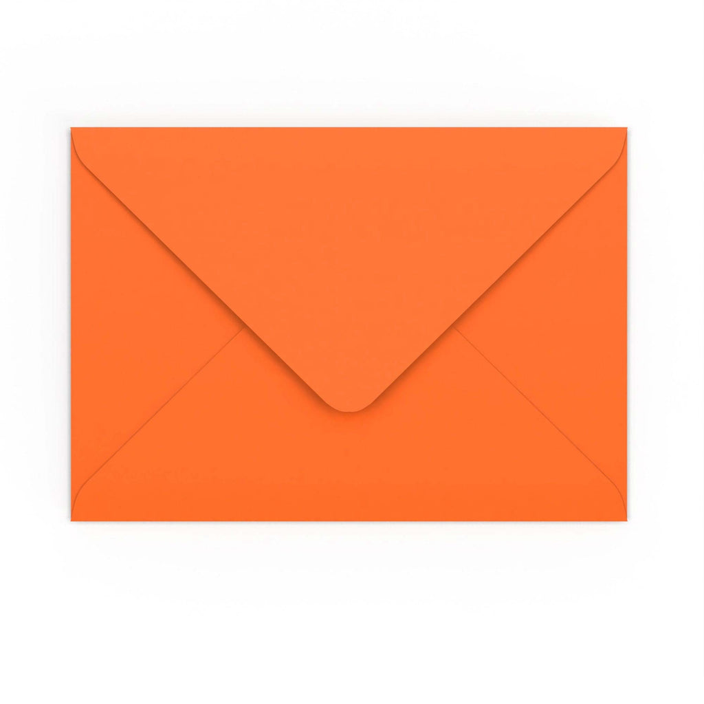 C5 Orange 120gsm Gummed V-Flap Envelope (162 x 229mm)