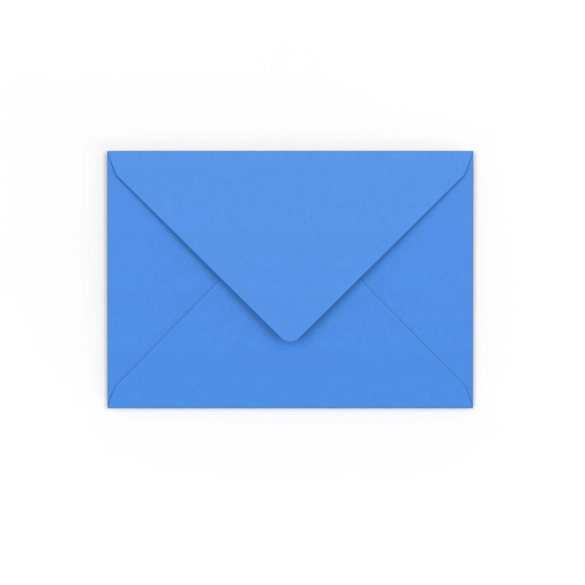 C6 Bright Blue 120gsm Gummed V-Flap Envelope (114 x 162mm)