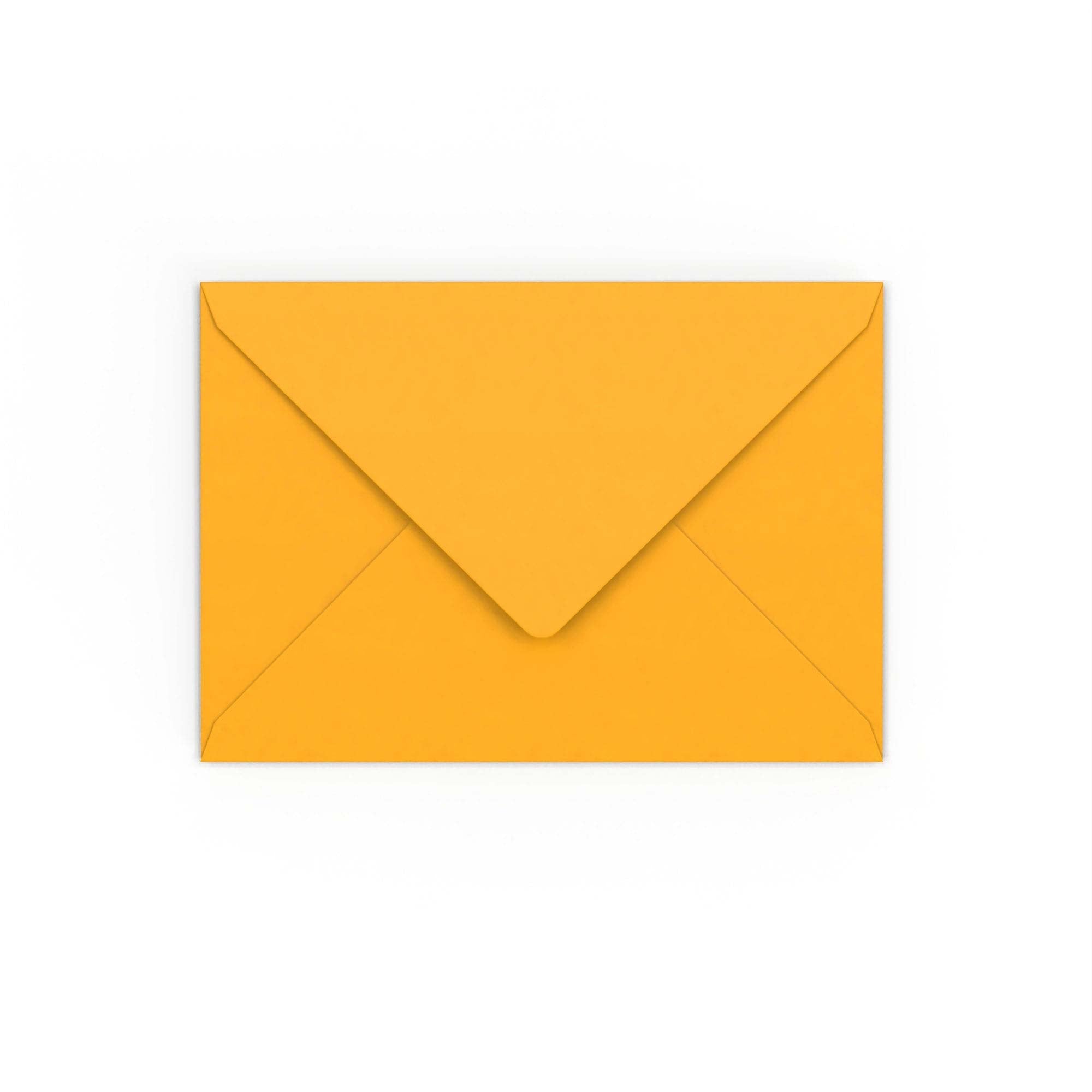 C6 Dark Yellow 120gsm Gummed V-Flap Envelope (114 x 162mm)