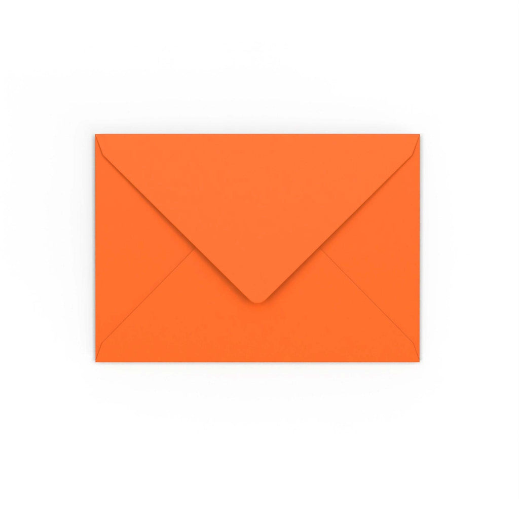 C6 Orange 120gsm Gummed V-Flap Envelope (114 x 162mm)