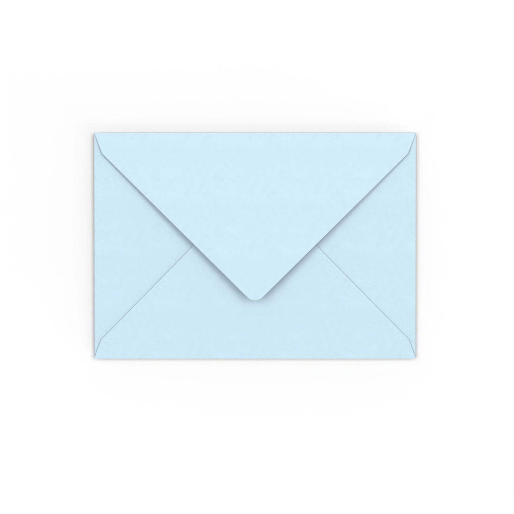 C6 Pale Blue 120gsm Gummed V-Flap Envelope (114 x 162mm)