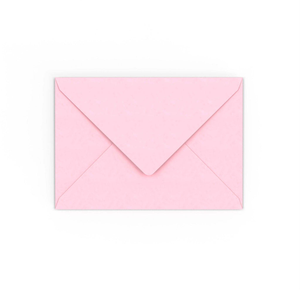 C6 Pale Pink 120gsm Gummed V-Flap Envelope (114 x 162mm)