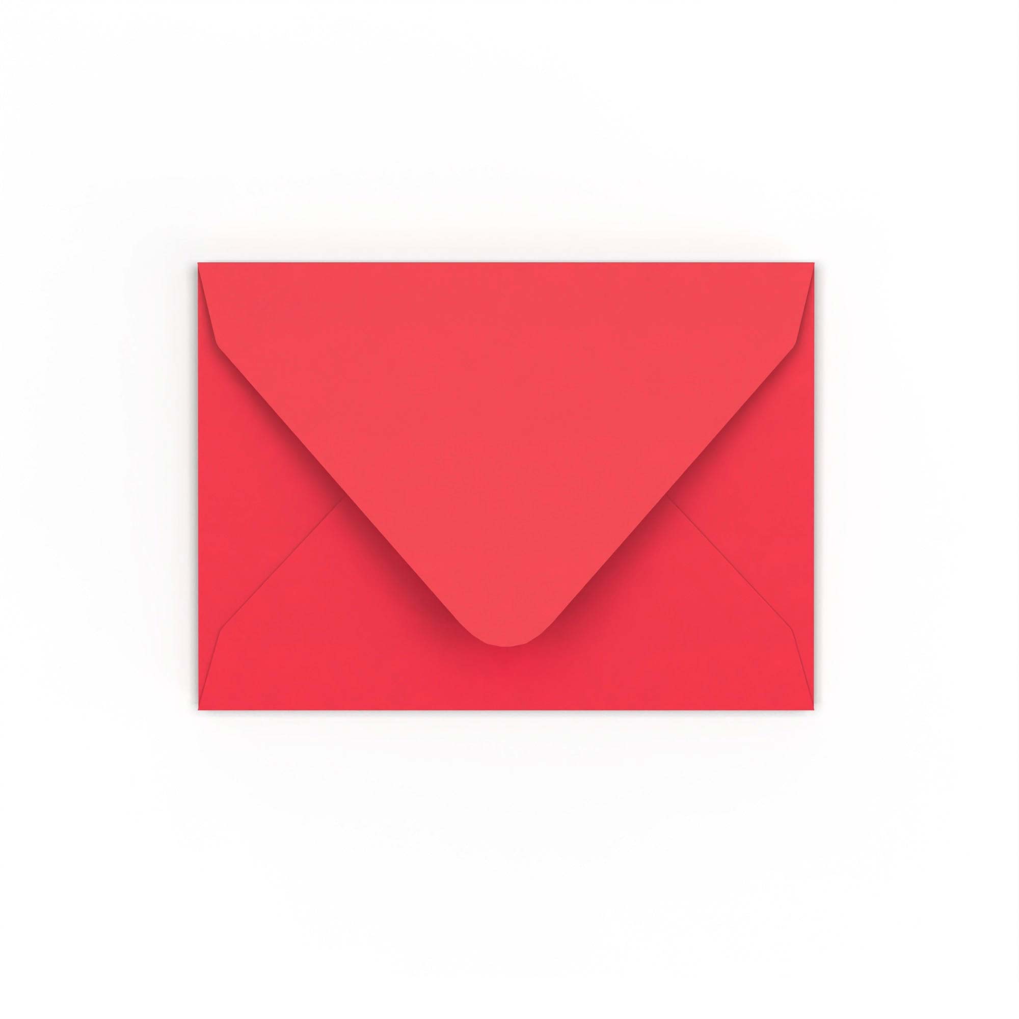 C7 Bright Red 120gsm Gummed V-Flap Envelope (82 x 113mm)