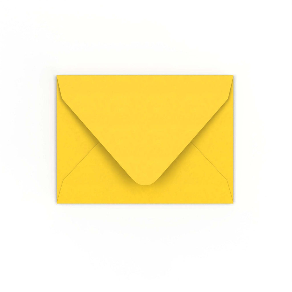 C7 Mid Yellow 120gsm Gummed V-Flap Envelope (82 x 113mm)