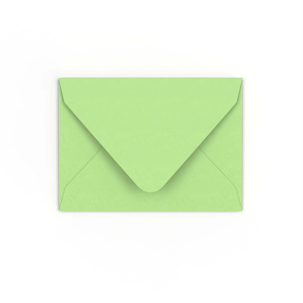 C7 Pale Green 120gsm Gummed V-Flap Envelope (82 x 113mm)
