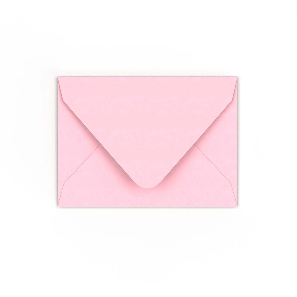 C7 Pale Pink 120gsm Gummed V-Flap Envelope (82 x 113mm)