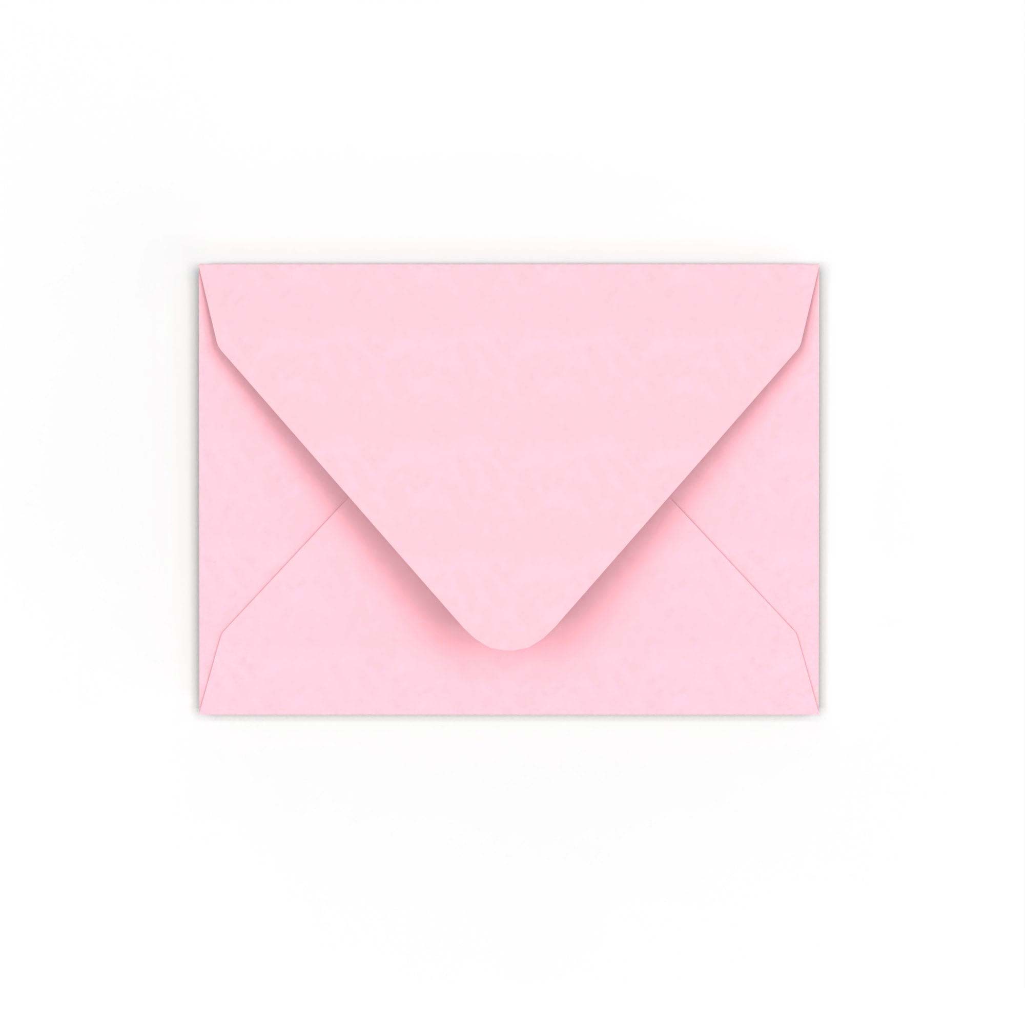 C7 Pale Pink 120gsm Gummed V-Flap Envelope (82 x 113mm)
