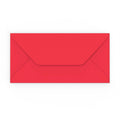 DL Dark Red 120gsm Gummed V-Flap Envelope (110 x 220mm)