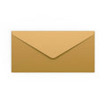 DL Gold 120gsm Gummed V-Flap Envelope (110 x 220mm)