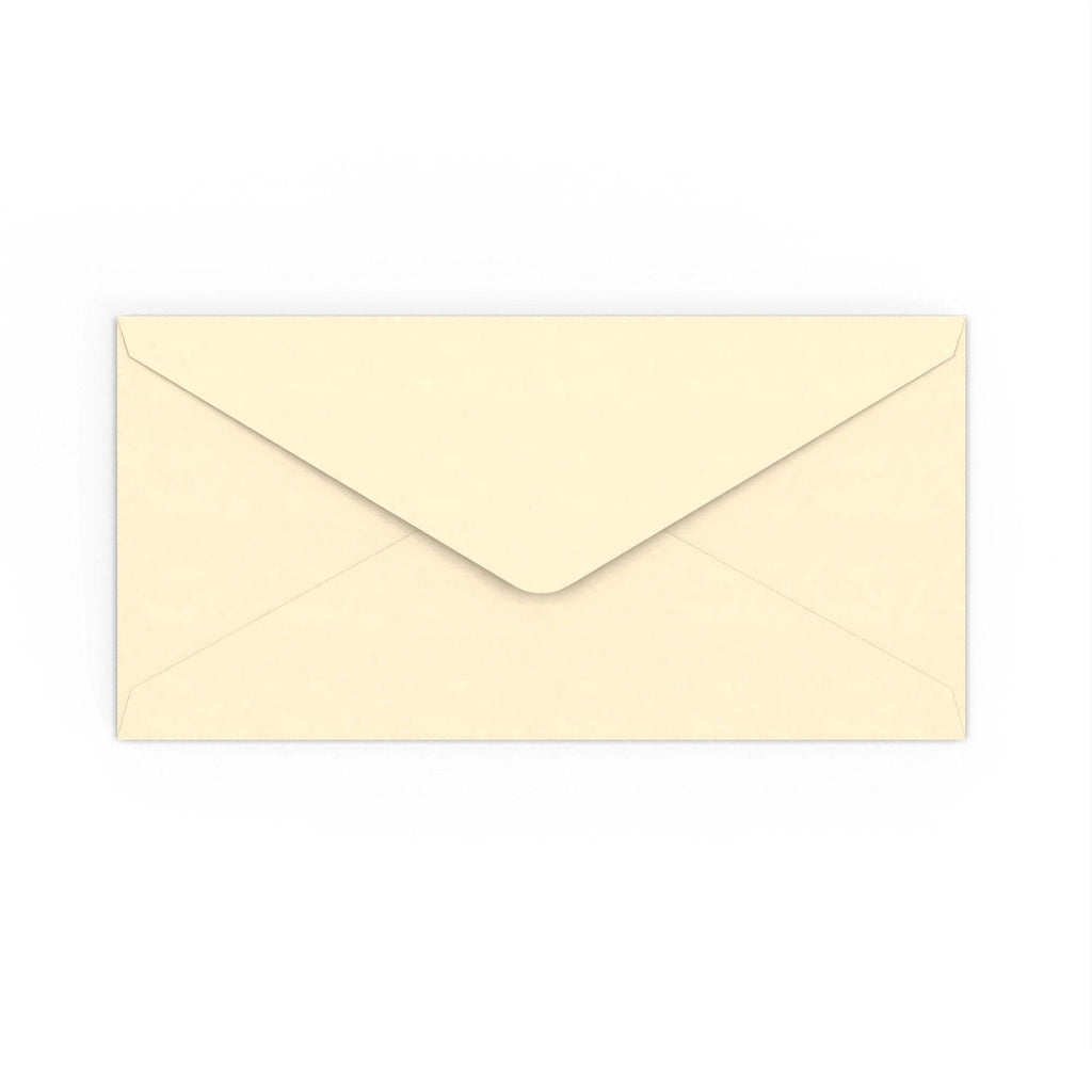 DL Magnolia 120gsm Gummed V-Flap Envelope (110 x 220mm)