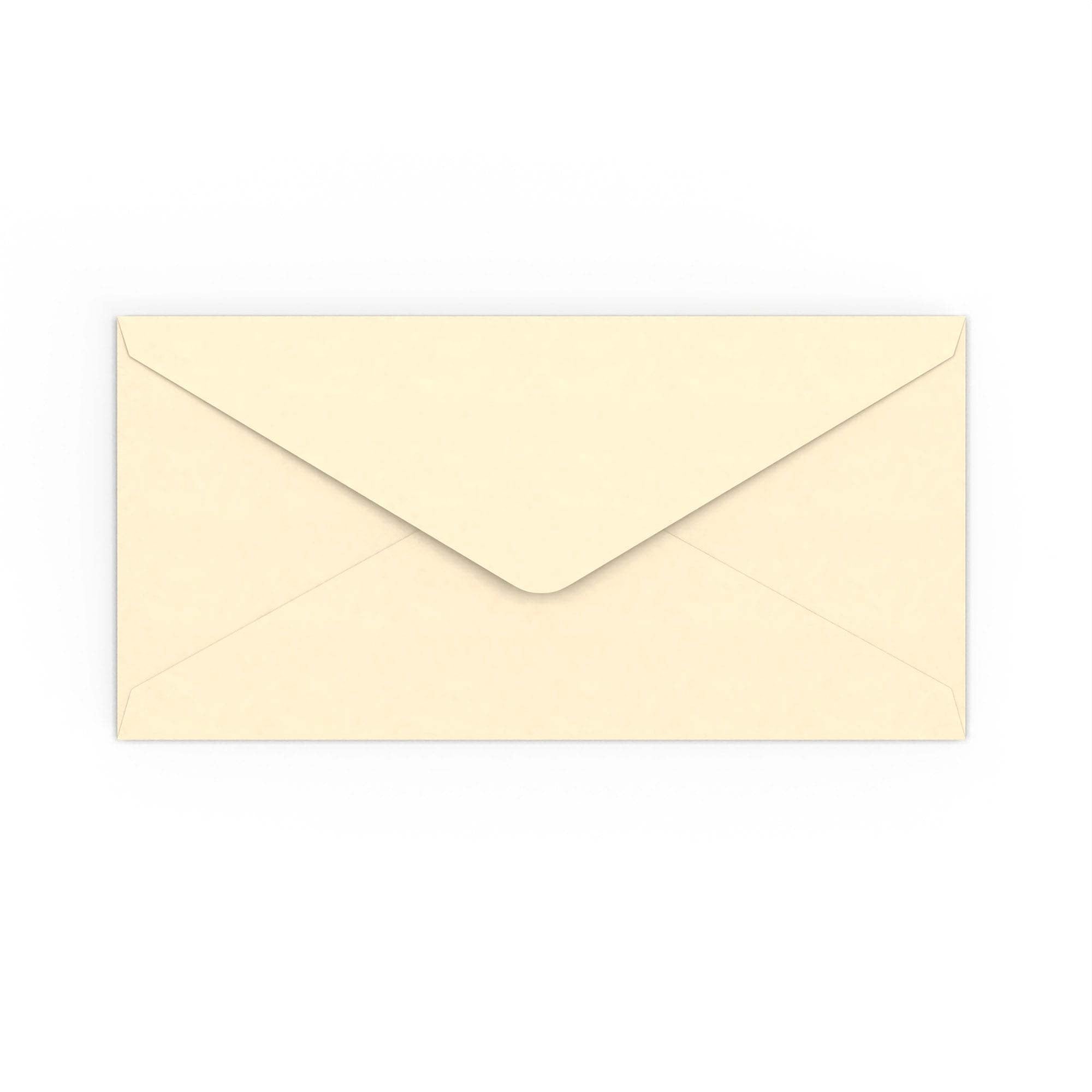 DL Magnolia 120gsm Gummed V-Flap Envelope (110 x 220mm)