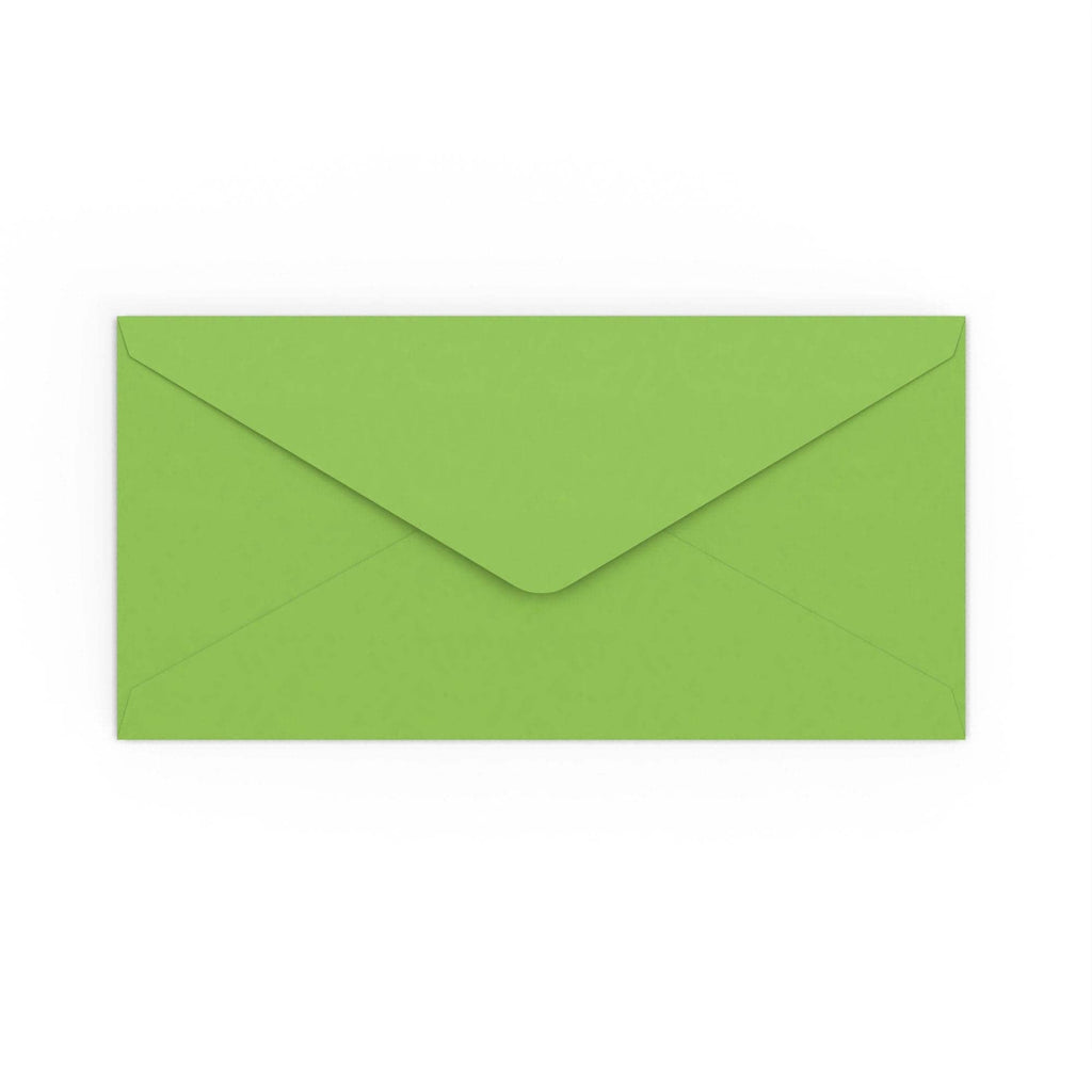 DL Mid Green 120gsm Gummed V-Flap Envelope (110 x 220mm)