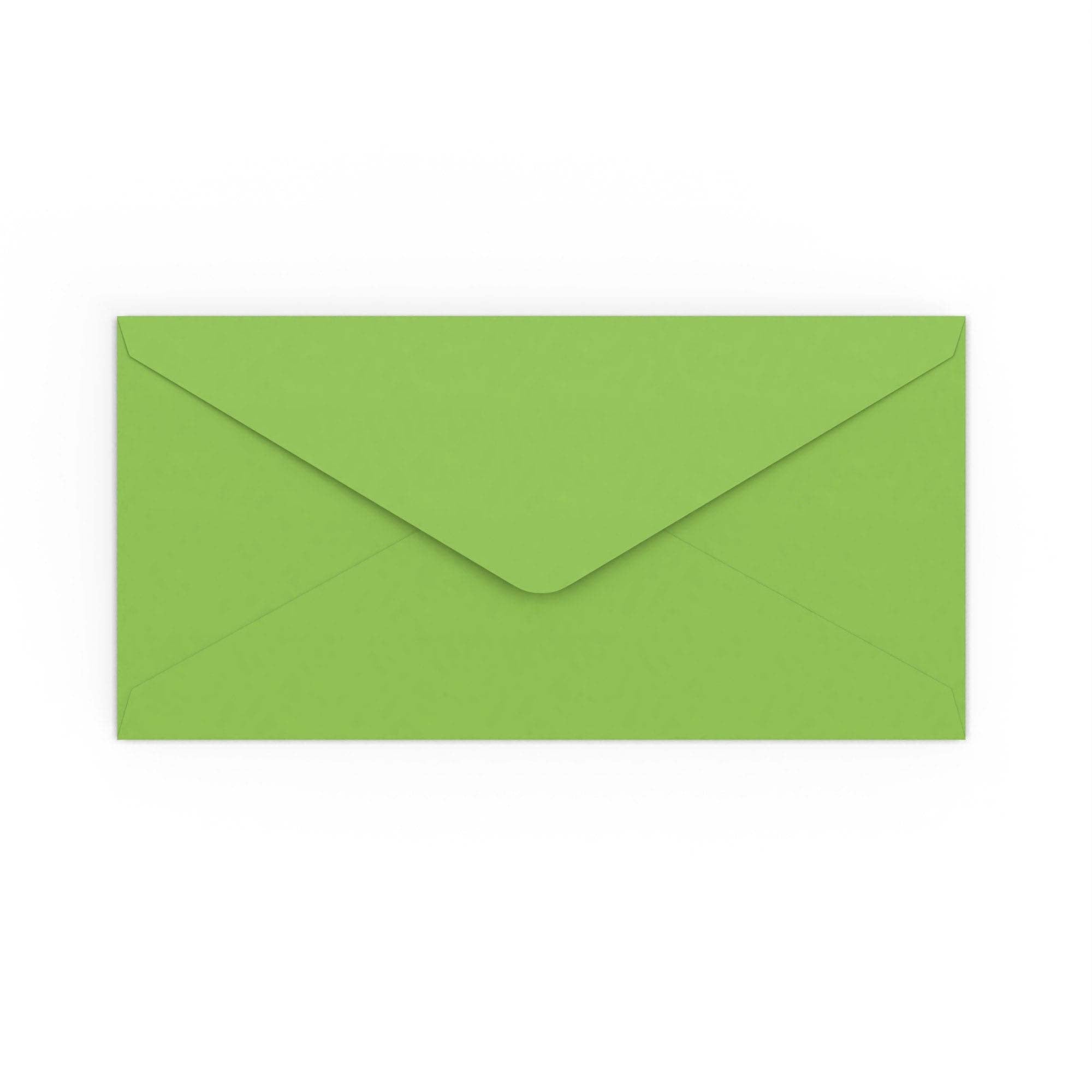 DL Mid Green 120gsm Gummed V-Flap Envelope (110 x 220mm)