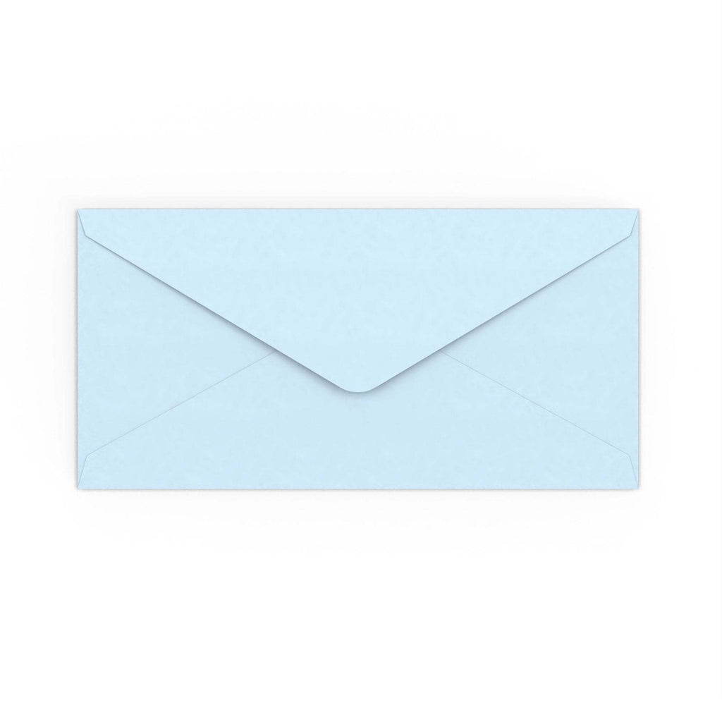DL Pale Blue 120gsm Gummed V-Flap Envelope (110 x 220mm)