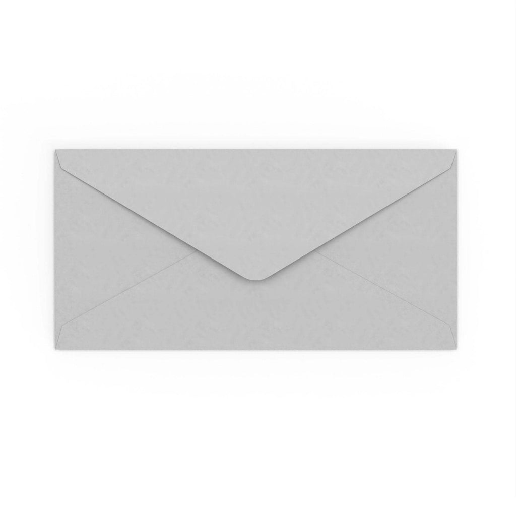 DL Pale Grey 120gsm Gummed V-Flap Envelope (110 x 220mm)