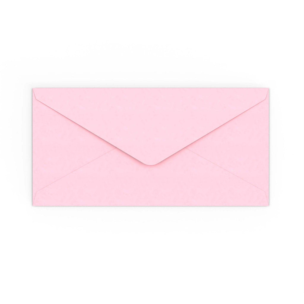 DL Pale Pink 120gsm Gummed V-Flap Envelope (110 x 220mm)