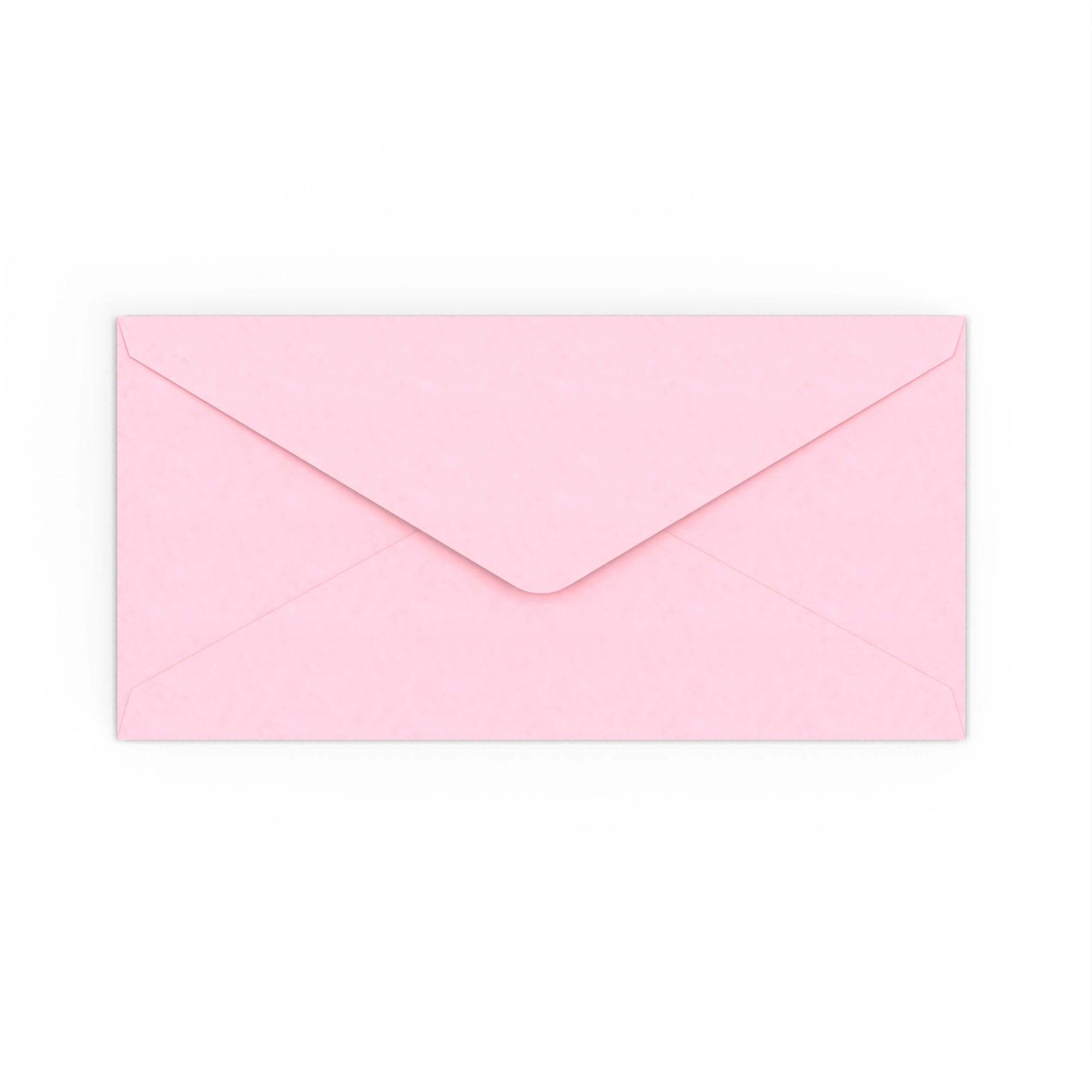 DL Pale Pink 120gsm Gummed V-Flap Envelope (110 x 220mm)