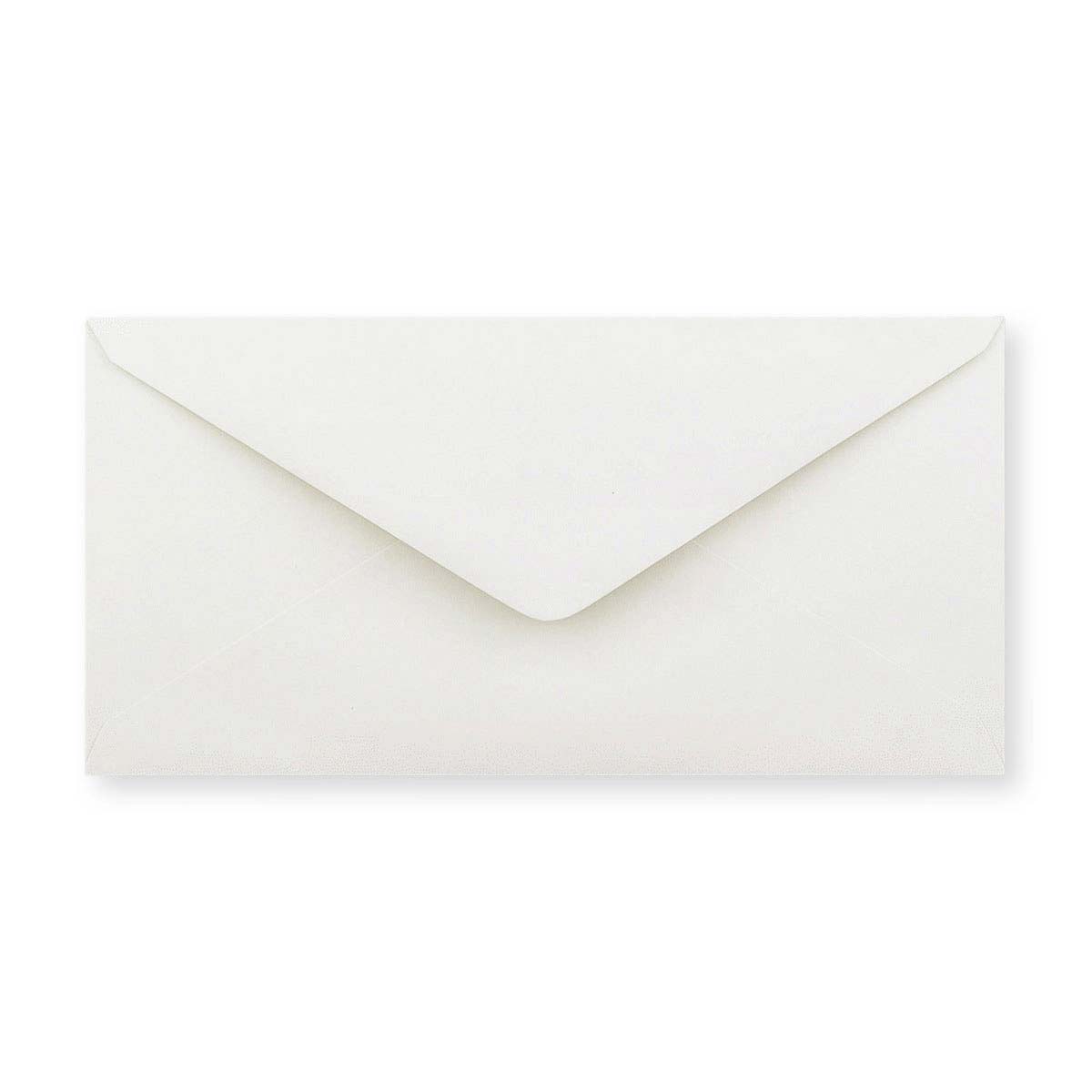 DL White 90gsm Gummed V-Flap Envelope (110 x 220mm)