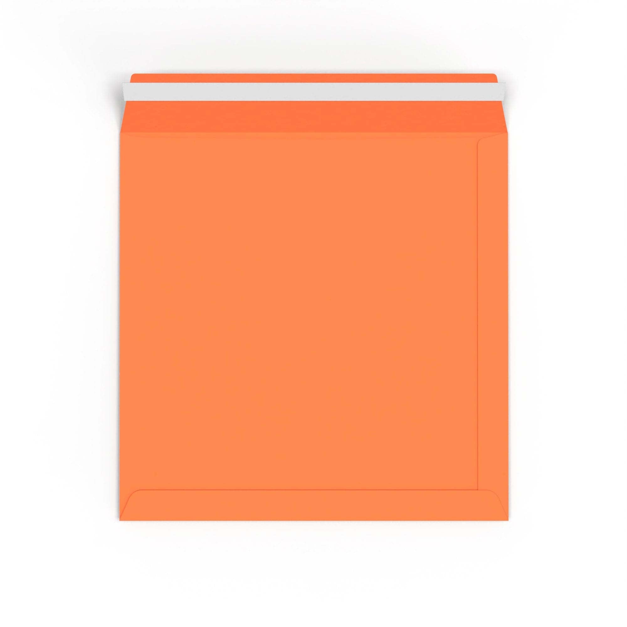 Orange Gummed V-Flap 120gsm Envelope (220 x 220mm)