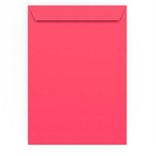 C4 Bright Pink 120gsm Peel & Seal Envelope (324 x 229mm)
