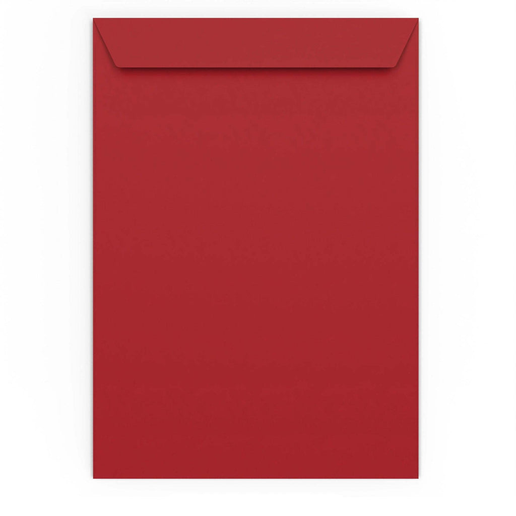 C4 Dark Red 120gsm Peel & Seal Envelope (324 x 229mm)