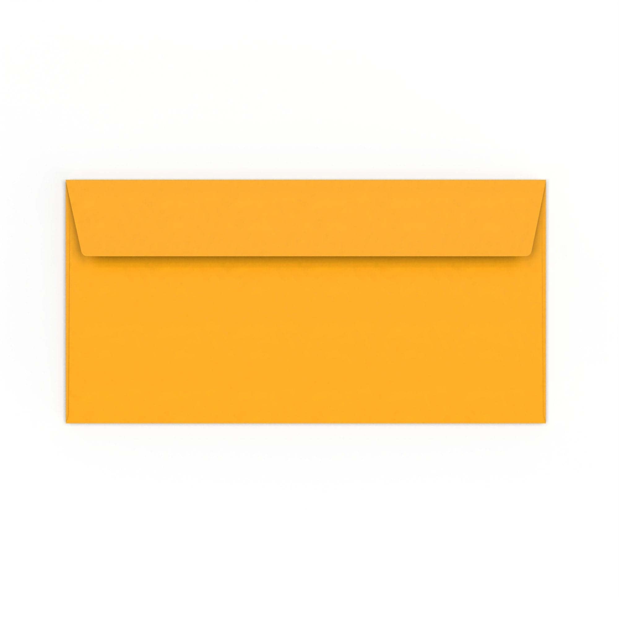 DL Dark Yellow 120gsm Peel & Seal Envelope (110 x 220mm)