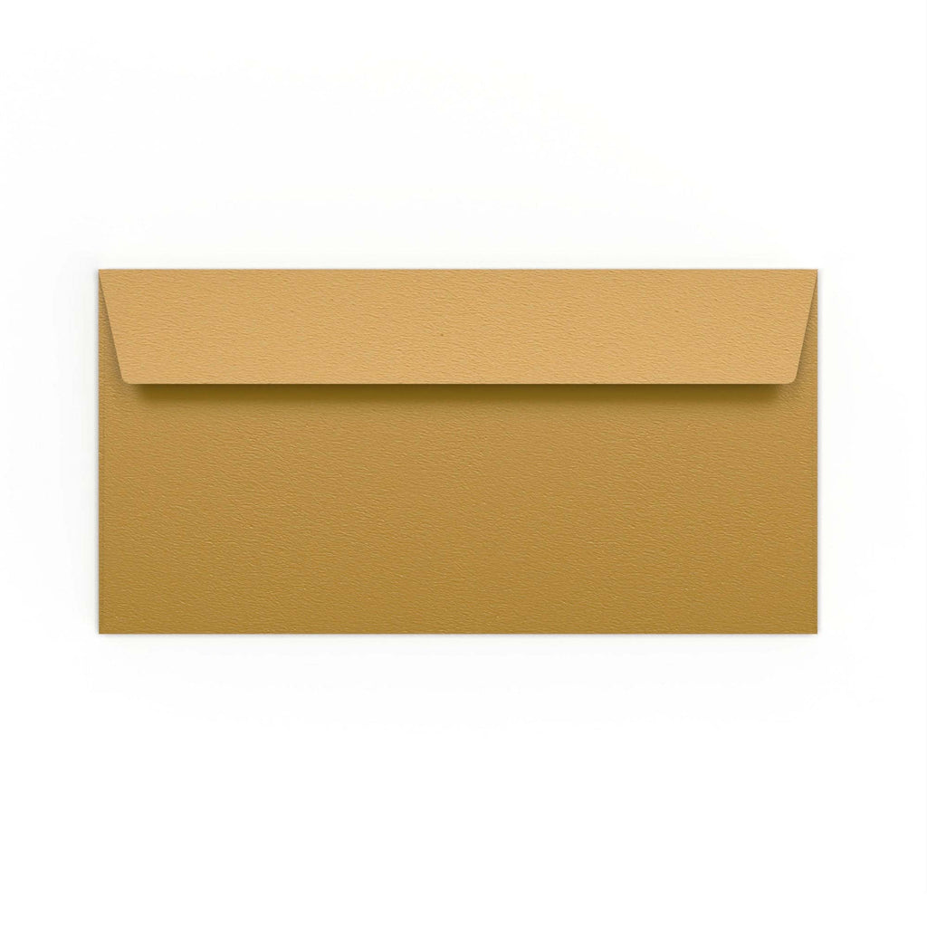 DL Gold 120gsm Peel & Seal Coloured Envelope (110 x 220mm)