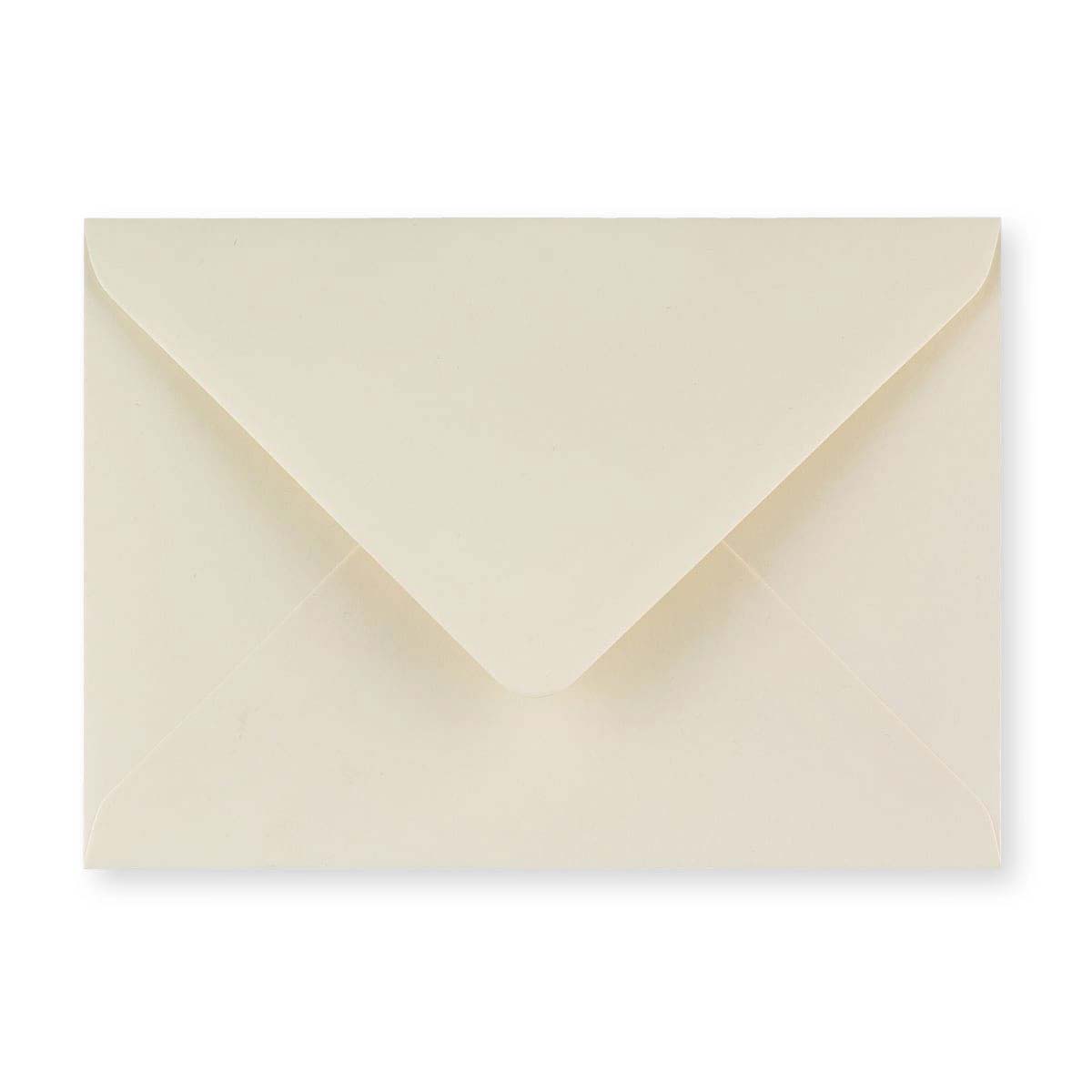 Ivory Wove 100gsm Gummed V-Flap Greeting Card Envelope (125 x 175mm)