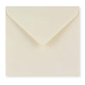 Ivory Wove 100gsm Gummed V-Flap Greeting Card Envelope (155 x 155mm)